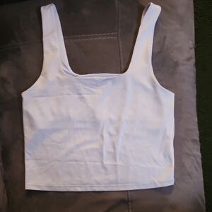 Glitter HologramScoop With Built In Bra Top - Women